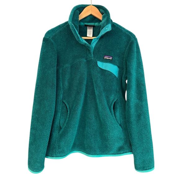 Patagonia Women's Re-Tool Snap-T Fleece Pullover Women's Small Green Outdoor - Picture 1 of 5